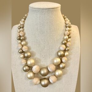 Lovely Vintage Japan Beaded Double-Strand Necklace